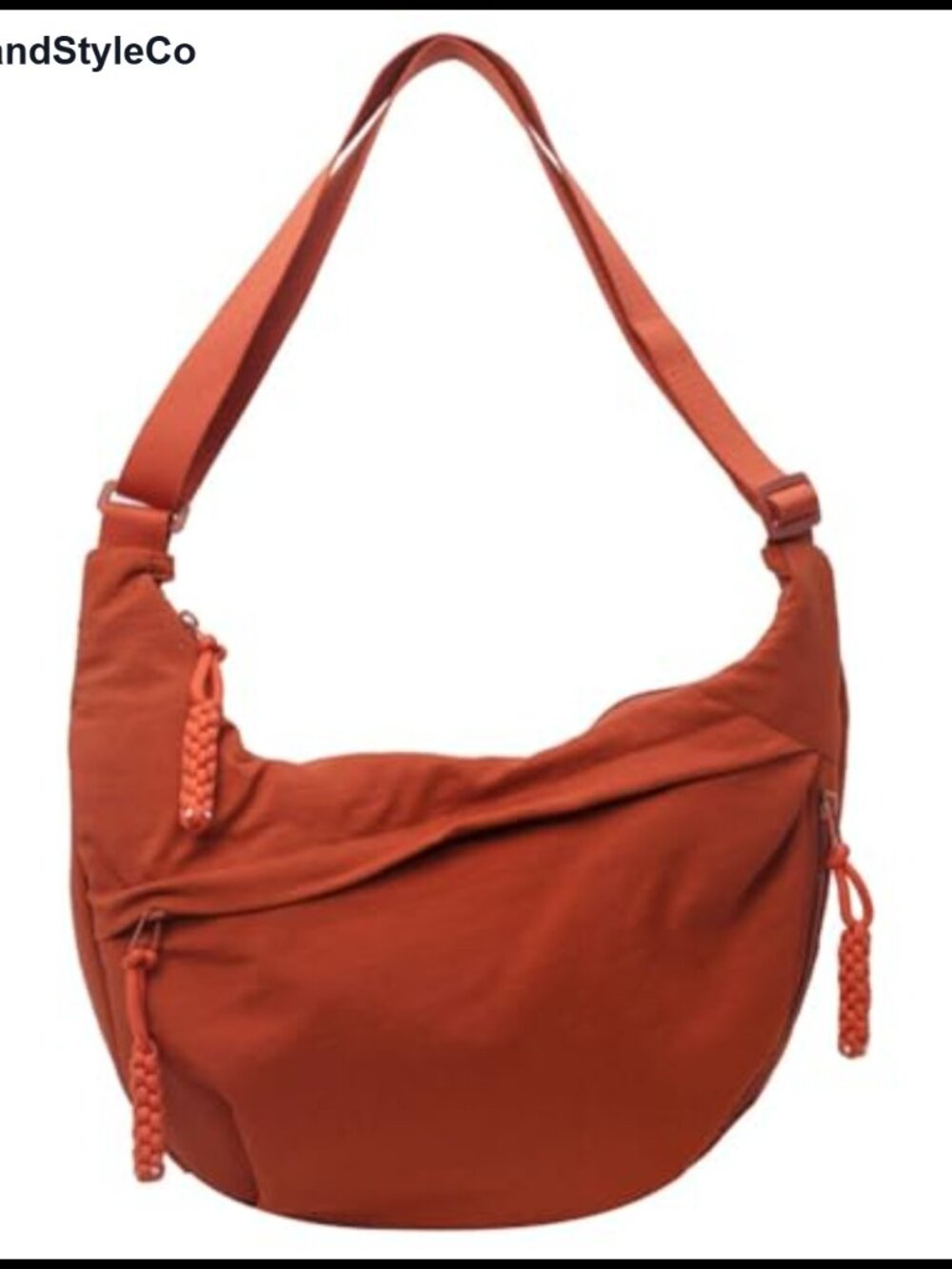 Hobo Bag Crescent Shoulder Bag Nylon Canvas Crossbody Corduroy Dumpling Purse